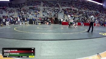 144 lbs Quarterfinal - Easton Doster, New Haven vs Ethan Rodriguez, Wawasee