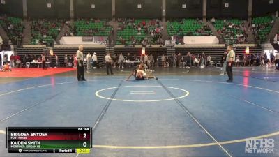 6A 144 lbs 3rd Place Match - Kaiden Smith, Mortimer Jordan HS vs Brigden Snyder, Fort Payne