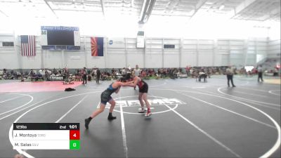 123 lbs Consi Of 8 #2 - Joshua Montoya, Torotech WC vs Matthew Salas, Silverback WC