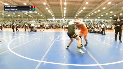 220 lbs Consi Of 8 #2 - James Moore, OH vs Brock Sexton, KY
