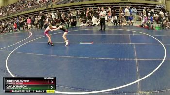 65 lbs Semifinal - Aiden Valentine, Evanston Elite WC vs Caylix Manion, Legends Of Gold Las Vegas