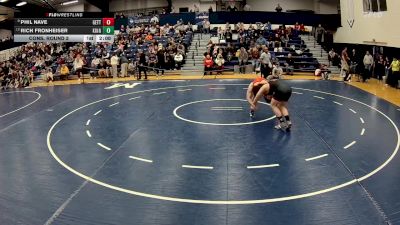 197 lbs Cons. Round 3 - Rich Fronheiser, King`s (pa) vs Phil Nave, Gettysburg