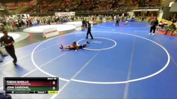 93 lbs Champ. Round 1 - Fabian Badillo, Cougar Youth Wrestling vs John Sandoval, Vacaville Wrestling Club