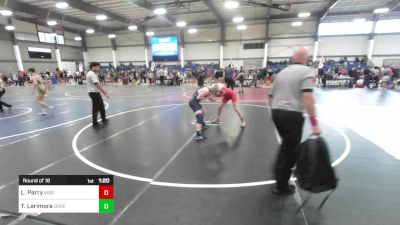 132 lbs Round Of 16 - Landon Parry, War W.c. vs Teagan Larimore, Dove Creek