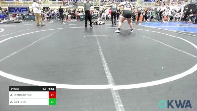 235 lbs Rr Rnd 1 - Ally Rickman, Cowboy Wrestling Club vs Andrea Cox, Hennessey Takedown Club