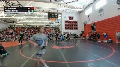 84 lbs Semifinal - Bodie Kistler, Sheridan Junior High School vs Paxton Hopkin, Lander Middle School