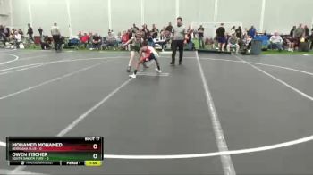 98 lbs Placement Matches (8 Team) - Mohamed Mohamed, Nebraska Blue vs Owen Fischer, South Dakota Fury