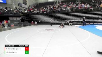 170 lbs Cons. Round 3 - Alize Acosta, Stansbury vs Kimberly Hernandez Garcia, Northridge