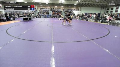 124 lbs 5th Place Match - Isabella Gonzales, Iowa vs Cali Leng, Iowa