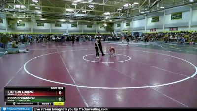 50 lbs Cons. Round 4 - Stetson Lorenz, Newcastle Fall Guys vs Riggs Bohannon, Windy City Wrestlers