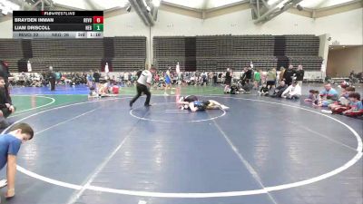 121 lbs Rr Rnd 1 - Brayden Inman, Revolution Wrestling Club vs Liam Driscoll, New England Gold MS