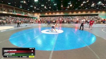 120 lbs Champ. Round 1 - Jaden Keene, Shadow Ridge vs Aiden Brower, Beyer