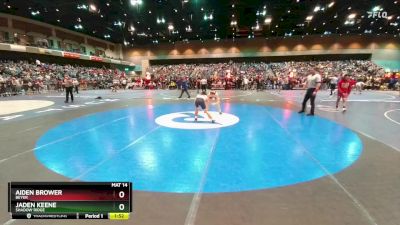 120 lbs Champ. Round 1 - Jaden Keene, Shadow Ridge vs Aiden Brower, Beyer