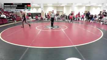 150 lbs Semis & 3rd Wb (16 Team) - Braden Coleman, Jackson County vs Promise Crump, Glynn Academy
