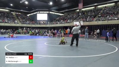 62 lbs Quarterfinal - Marco Yodice, West Milford vs Hunter McDonough, Elkton