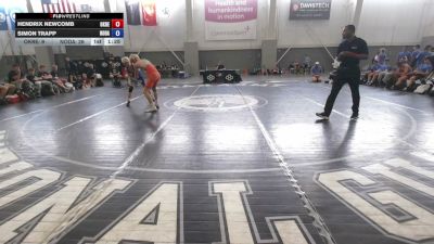 120 lbs Hendrix Newcomb, Oklahoma Red vs Simon Trapp, North Dakota