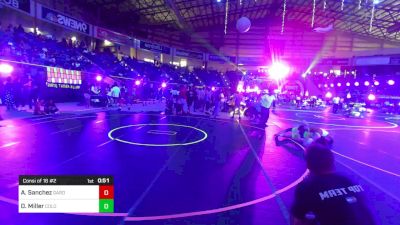 120 lbs Consi Of 16 #2 - Adriel Sanchez, Garden City Wrestling Club vs Devyn Miller, Colorado Top Team