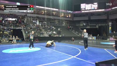 157 lbs 7th Place Match - Holden Huhn, Gannon vs Brent Nicolosi, Mount Olive