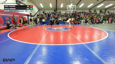135 lbs Semifinal - Ruby Hughes, Bixby Girls HS vs Shyla Munoz, Edison Eagles