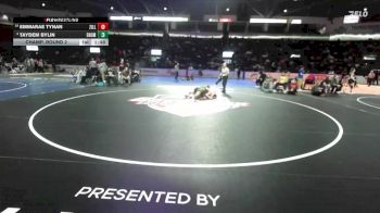 Girls 145 lbs Champ. Round 2 - Emmarae Tynan, Zillah (Girls) vs Taydem Bylin, Enumclaw (Girls)