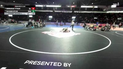 Girls 145 lbs Champ. Round 2 - Emmarae Tynan, Zillah (Girls) vs Taydem Bylin, Enumclaw (Girls)