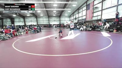 106 lbs Finals (4 Team) - Cody Richardson, Hurricane vs Grant Gardiner, Uintah B