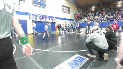 64 lbs Consolation - Izayah Brasher, Buck Pride Wrestling vs Jerzey Charlton, Beggs Youth Wrestling Program