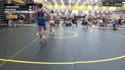 215 lbs Champ. Round 1 - Alex Gassman, Dubuque Wrestling Club vs Cole Martin, Moen Wrestling Academy