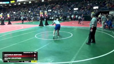 165 lbs Semifinal - Devon Legleitner, WRN2 vs Antonius Bertone, PWLA