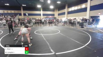 123 lbs Consi Of 8 #1 - Luke Riker, The Wrestling Coach vs Matthew Longdon, St. Pius X