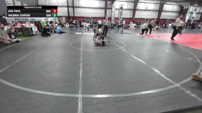 103 lbs Consi Of 8 #2 - Ava Paul, Marlton vs Valeria Cortes, Cranston