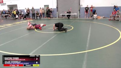 165 lbs Cons. Round 1 - Kalek Donnelly, Anchorage Youth Wrestling Academy vs Easton Yoder, Baranof Bruins Wrestling Club