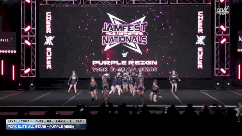 York Elite All Stars - Purple Reign [2026 L1 Youth - Flex - D2 - Small - B DAY 1] 2026 JAMfest Cheer Super Nationals