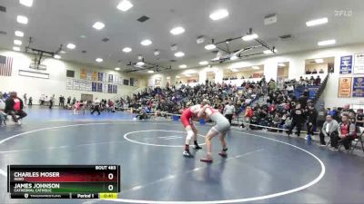 150 lbs Cons. Round 4 - Charles Moser, Indio vs James Johnson, Cathedral Catholic