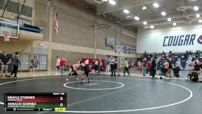 141 lbs Semifinal - Krayle Stormer, Oregon State vs Horacio Godinez, Evergreen State College