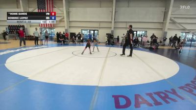 53 lbs Quarterfinal - Rome Sands, Team Prestige Wrestling vs Dominic Lopez, Sanderson Wrestling Academy