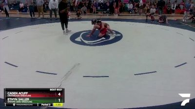 92 lbs Round 1 - Ethyn Saller, Ground Zero Wrestling vs Caden Acuff, Crossroads Wrestling