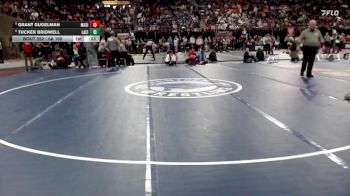 6A 165 lbs Cons. Round 3 - Tucker Bridwell, Lake City vs Grant Gugelman, Madison