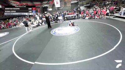 105 lbs Jenniyah Duarte, CVWA - Central Valley Wrestling Association vs Elena Lopez, LAWA - Los Angles Wrestling Association