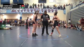 140 lbs 5th Place Match - Nalani Jordan, Powell High School vs Aubrey Shulz, Malad High School