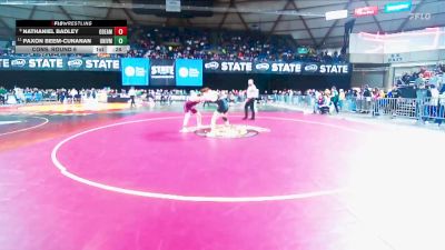 Boys 3A 150 lbs Cons. Round 6 - Nathaniel Badley, O`Dea vs Paxon Beem-Cunanan, University