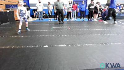 46 lbs Rr Rnd 1 - Paizlee Gomez, Harrah Little League Wrestling vs Brady Wood, Husky WC