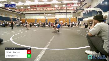 64 lbs Quarterfinal - Emerly Pretty Bear, Harrah Little League Wrestling vs Dustin Hampton, Noble Takedown Club