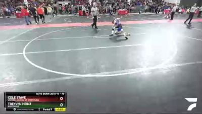 79 lbs Cons. Round 2 - Cole Stave, Victory School Of Wrestling vs Treylyn Heinz, Boyceville