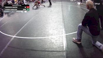 85 lbs Cons. Semi - Dyson Hamilton, Southern Valley High School Wrestling vs Emerson Martin, Nebraska Boyz