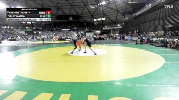 Boys 1A 126 lbs Champ. Round 2 - Lincoln Troseth, Hoquiam vs Riley Mazza, Kalama