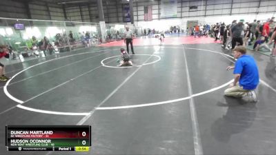 50 lbs Round 3 - Hudson OConnor, New Kent Wrestling Club vs Duncan Martland, NC Wrestling Factory