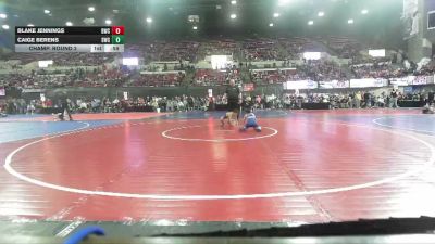 54 lbs Champ. Round 2 - Caige Berens, Shepherd Wrestling Club vs Blake Jennings, Buzzsaw Wrestling Club
