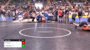 125 lbs Quarterfinal - Dylan Hayes, South Paulding Junior Spartans Wrestling Club vs Christian Morales, North Cobb Wrestling Club