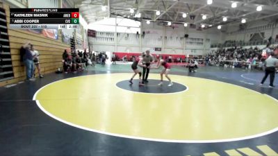 110 lbs Champ. Round 3 - Kathleen Masnik, American vs Abbi Cooper, Clayton Valley School